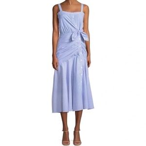Veronica Beard Blue Striped Dress